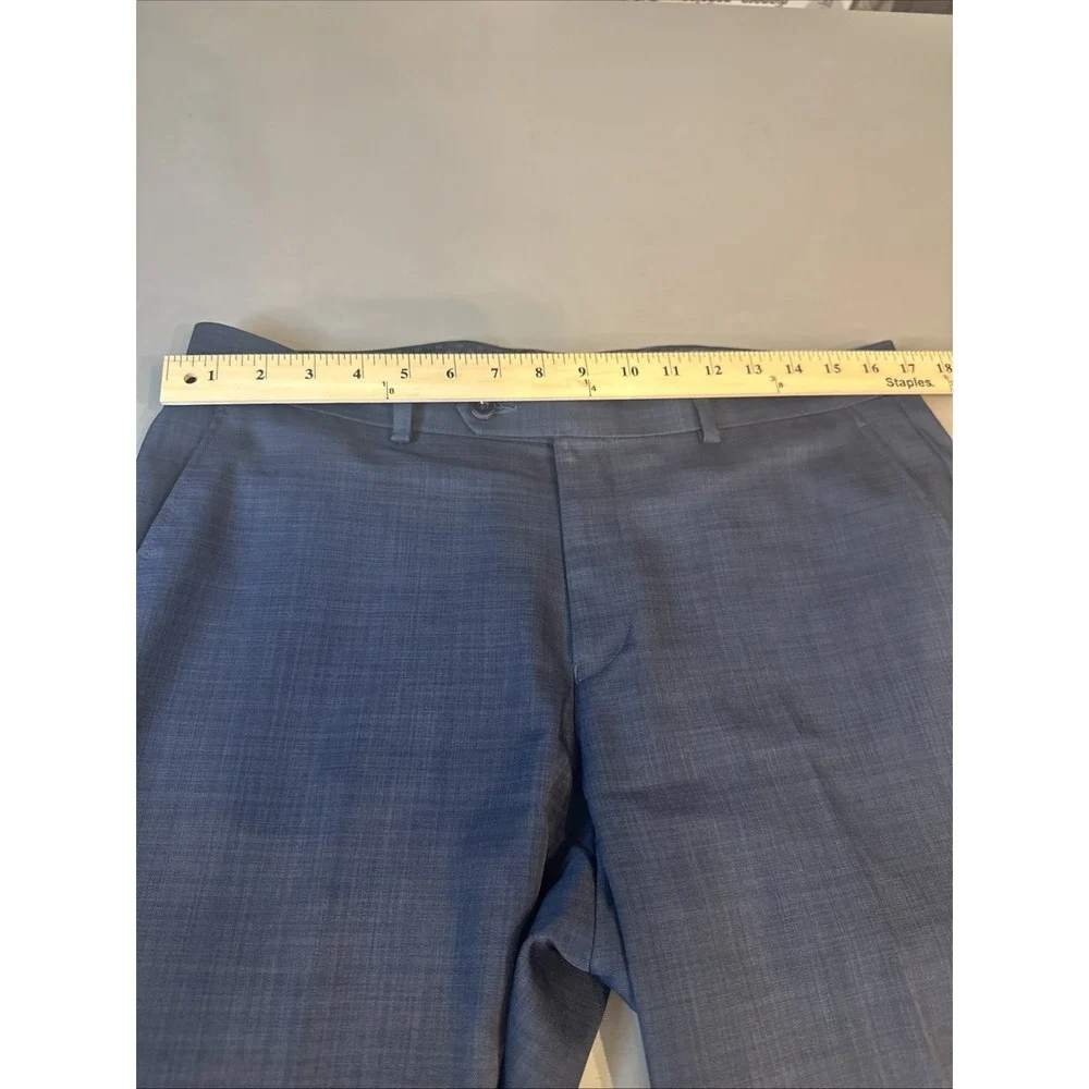 Michael Kors Dress Pants Mens 33Wx30L Blue‎ Dress  Pants Classic Slacks - Picture 12 of 15